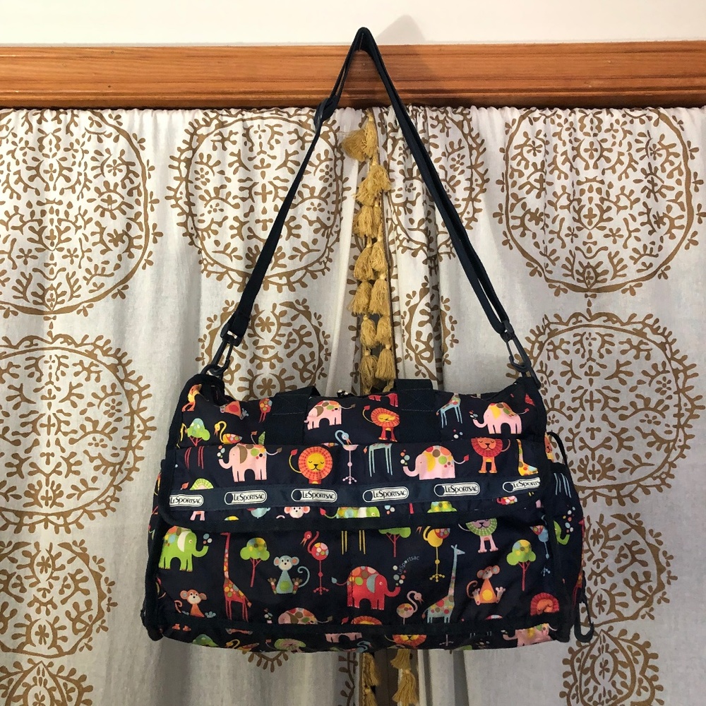 Lesportsac Baby Travel Bag Zoo Cute Animals Messenger… Gem